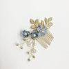 Bridal Headwear New Forest Blue Flower Hair Comb Knot Wedding Accessories