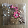 Bridal Headwear New Forest Blue Flower Hair Comb Knot Wedding Accessories