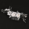 Bridal Headwear New Forest Blue Flower Hair Comb Knot Wedding Accessories