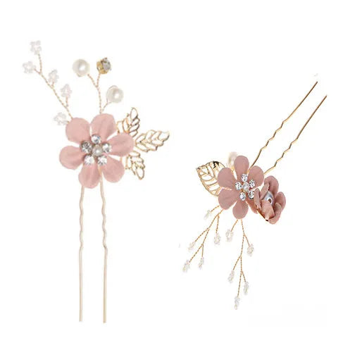 Bridal Headwear New Forest Blue Flower Hair Comb Knot Wedding Accessories