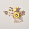 Bridal Headwear New Forest Blue Flower Hair Comb Knot Wedding Accessories