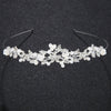 Bridal Jewelry Crown Headband Hair Accessories Pearl Rhinestone Alloy With Leaves Design