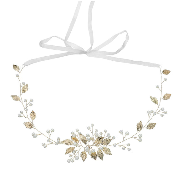 Bridal Jewelry Handmade Pearl Waist Chain Metal Sweet Style Electroplating