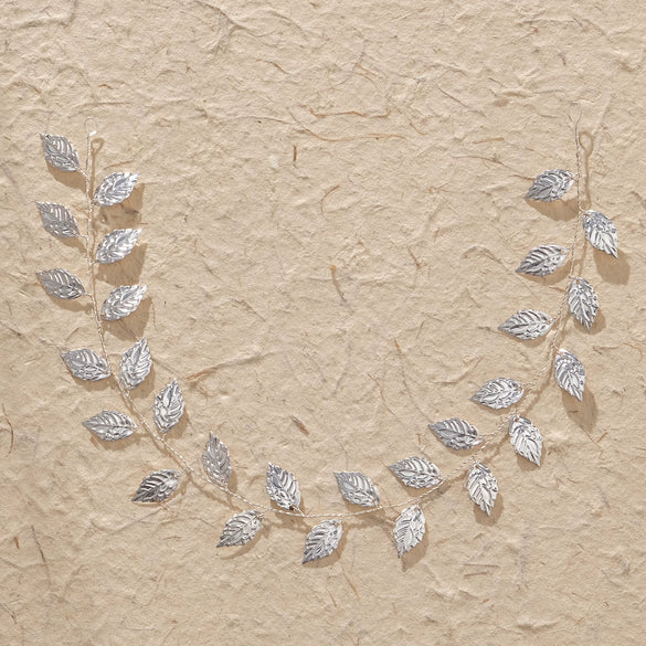 Bridal Jewelry Metal Hair Band Handmade Golden Leaf Plaid Headband For Women