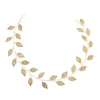 Bridal Jewelry Metal Hair Band Handmade Golden Leaf Plaid Headband For Women