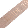 Bridal Shoulder Strap Etiquette Belt Glitter Cloth And Satin Cloth Bronzing Luxury Wedding Decoration