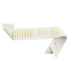 Bridal Shoulder Strap Etiquette Belt Glitter Cloth And Satin Cloth Bronzing Luxury Wedding Decoration