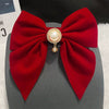 Bridal Toast Bow Hairpin Plush Princess Style Purely Handmade Hair Accessories