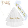 Bridal Veil Headband Wedding Essential Satin Alloy Alloy Semimanual And Semimechanical