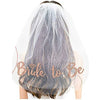 Bridal Veil Nylon With Letters Numbers Text Pattern For Women