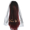 Bridal Veil Nylon With Letters Numbers Text Pattern For Women