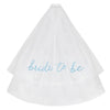 Bridal Veil Shoulder Straps 2Piece Set Satin Embroidered Wedding Accessories
