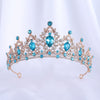 Bride Headdress Princess Crown Wedding Hair Accessories Dress Accessories For Women Fashion Alloy Rhinestone Drop Shape Design Diamond Baroque Crown Wholesale