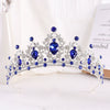 Bride Headdress Princess Crown Wedding Hair Accessories Dress Accessories For Women Fashion Alloy Rhinestone Drop Shape Design Diamond Baroque Crown Wholesale