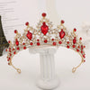 Bride Headdress Princess Crown Wedding Hair Accessories Dress Accessories For Women Fashion Alloy Rhinestone Drop Shape Design Diamond Baroque Crown Wholesale