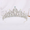 Bride Headdress Princess Crown Wedding Hair Accessories Dress Accessories For Women Fashion Alloy Rhinestone Drop Shape Design Diamond Baroque Crown Wholesale