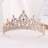Bride Headdress Princess Crown Wedding Hair Accessories Dress Accessories For Women Fashion Alloy Rhinestone Drop Shape Design Diamond Baroque Crown Wholesale