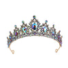 Bride Headdress Princess Crown Wedding Hair Accessories Dress Accessories For Women Fashion Alloy Rhinestone Drop Shape Design Diamond Baroque Crown Wholesale