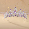 Bride Headdress Princess Crown Wedding Hair Accessories Dress Accessories For Women Fashion Alloy Rhinestone Drop Shape Design Diamond Baroque Crown Wholesale