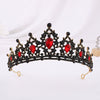Bride Headdress Princess Crown Wedding Hair Accessories Dress Accessories For Women Fashion Alloy Rhinestone Drop Shape Design Diamond Baroque Crown Wholesale