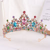 Bride Headdress Princess Crown Wedding Hair Accessories Dress Accessories For Women Fashion Alloy Rhinestone Drop Shape Design Diamond Baroque Crown Wholesale