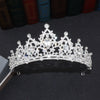 Bride Headdress Princess Crown Wedding Hair Accessories Dress Accessories For Women Fashion Alloy Rhinestone Drop Shape Design Diamond Baroque Crown Wholesale