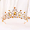 Bride Headdress Princess Crown Wedding Hair Accessories Dress Accessories For Women Fashion Alloy Rhinestone Drop Shape Design Diamond Baroque Crown Wholesale