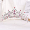 Bride Headdress Princess Crown Wedding Hair Accessories Dress Accessories For Women Fashion Alloy Rhinestone Drop Shape Design Diamond Baroque Crown Wholesale