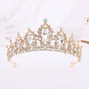 Bride Headdress Princess Crown Wedding Hair Accessories Dress Accessories For Women Fashion Alloy Rhinestone Drop Shape Design Diamond Baroque Crown Wholesale