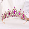 Bride Headdress Princess Crown Wedding Hair Accessories Dress Accessories For Women Fashion Alloy Rhinestone Drop Shape Design Diamond Baroque Crown Wholesale