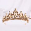 Bride Headdress Princess Crown Wedding Hair Accessories Dress Accessories For Women Fashion Alloy Rhinestone Drop Shape Design Diamond Baroque Crown Wholesale