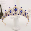 Bride Headdress Princess Crown Wedding Hair Accessories Dress Accessories For Women Fashion Alloy Rhinestone Drop Shape Design Diamond Baroque Crown Wholesale