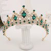 Bride Headdress Princess Crown Wedding Hair Accessories Dress Accessories For Women Fashion Alloy Rhinestone Drop Shape Design Diamond Baroque Crown Wholesale