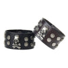 Punk Bracelet Fashion Cowhide Skull Alloy Head Bracelet Rock Cowhide Bracelet Jewelry