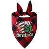 British Style Cotton Christmas Lattice Pet Scarf