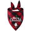 British Style Cotton Christmas Lattice Pet Scarf