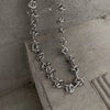 British Style Geometric Titanium Steel Chain Necklace 1 Piece