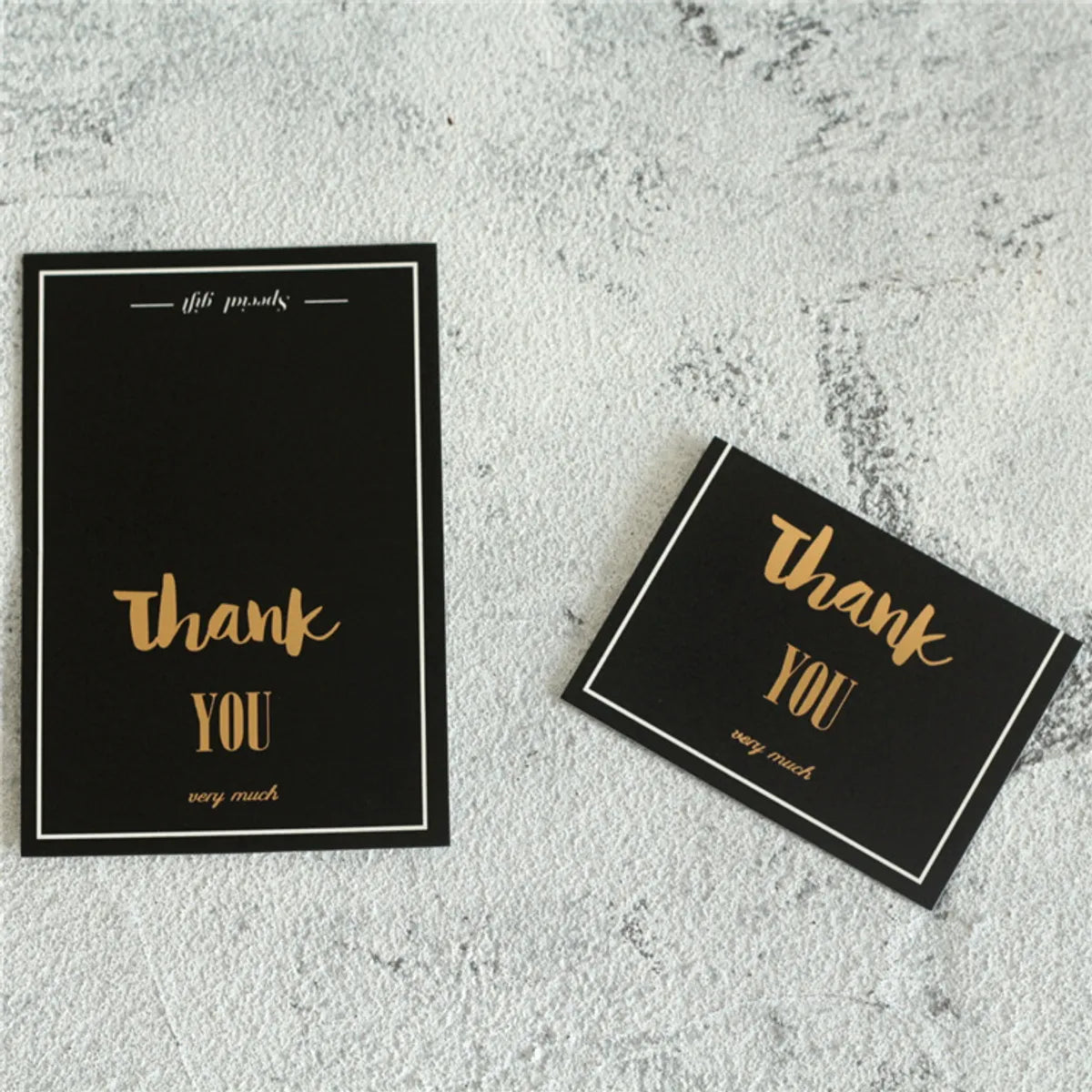 Bronzing Birthday Thank You Message Blessing Half Fold Greeting Card