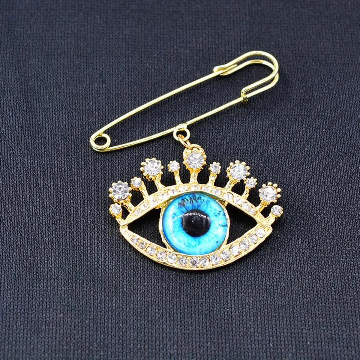 Brooch Female Pearl Anti-Light Buckle Blue Eye Brooch