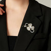 Brooch Rhinestone Pearl Alloy Flower Electroplated Women's And Unisex Antiexposure Fashion Accessory