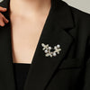 Brooch Women's Zinc Alloy Flower Pattern Electroplating Clothing Accessories