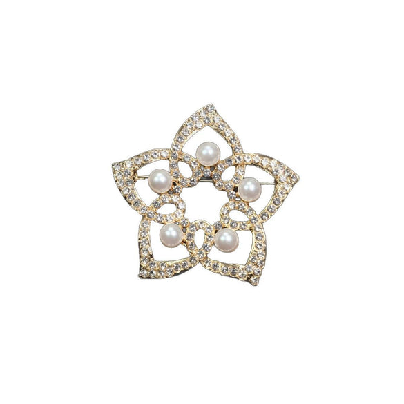 Brooch Zinc Alloy Flower Constellation Electroplating Women's