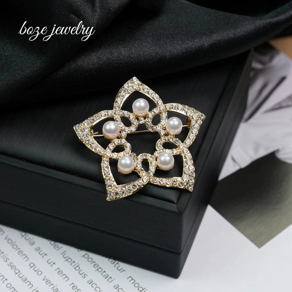Brooch Zinc Alloy Flower Constellation Electroplating Women's