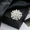 Brooch Zinc Alloy Flower Electroplating For Women