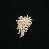 Brooch Zinc Alloy Leaf Pattern Electroplating