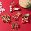 Brooches Enamel Alloy Electroplating Unisex Christmas Style