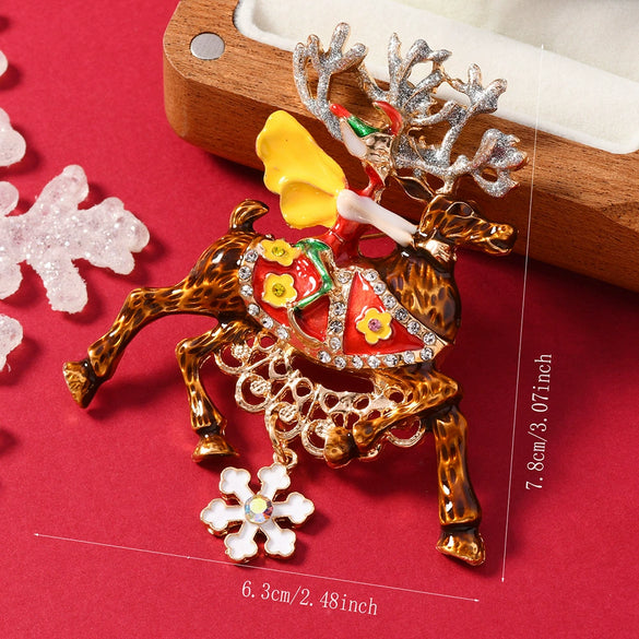 Brooches Enamel Alloy Electroplating Unisex Christmas Style