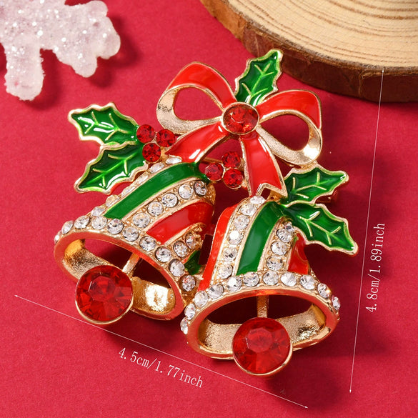Brooches Enamel Alloy Electroplating Unisex Christmas Style