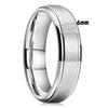 Brushed Purple Tungsten Steel Geometric Ring With Electroplated Finish For Unisex Couple Style Wholesale