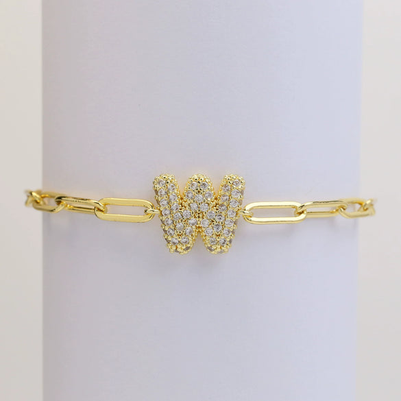 Bubble Balloons Pclip Chain Adjustment Bracelet Copper Electroplated With Letters Numbers Text For Women